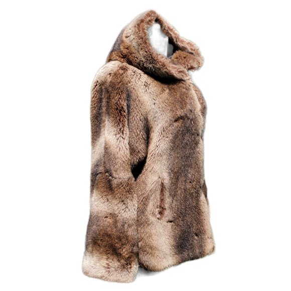 Hugo Buscati Hooded Faux Fur Coat - Picture 2 of 16